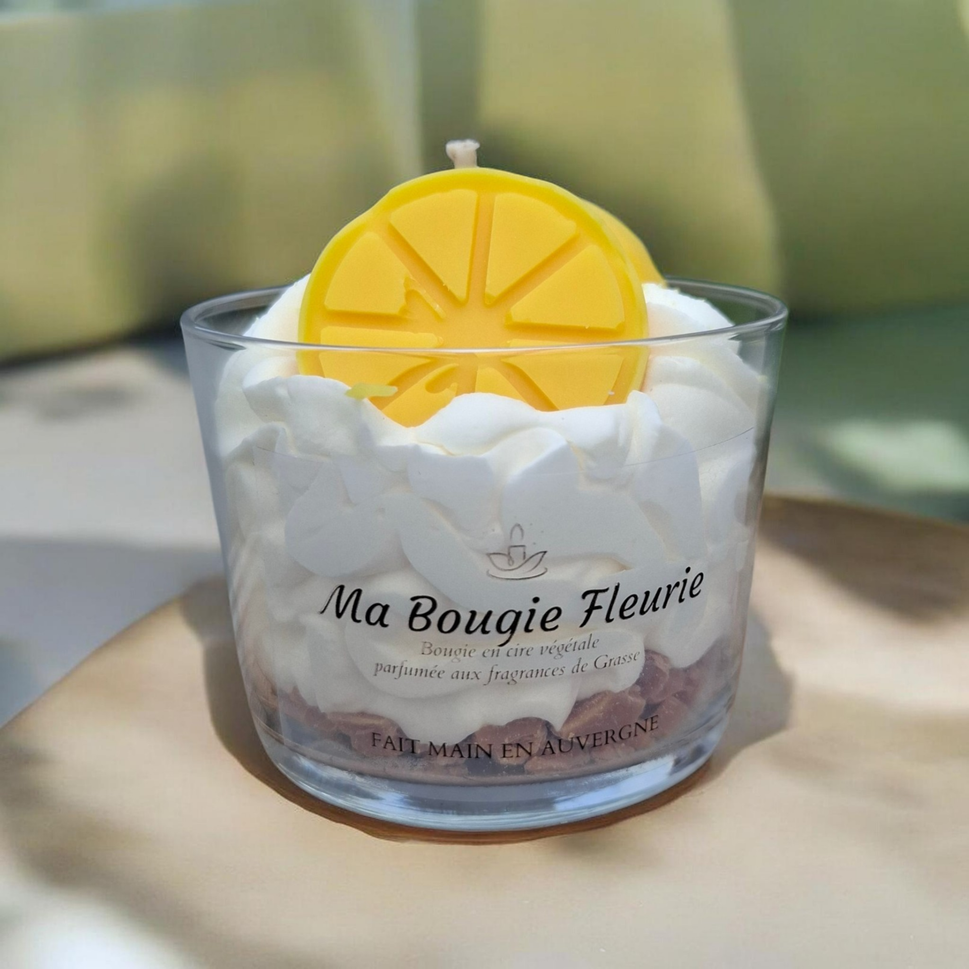 Bougie citron meringué