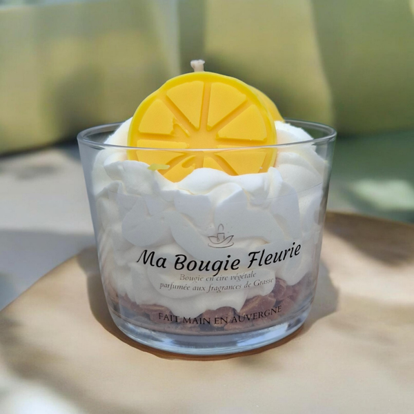 Bougie citron meringué