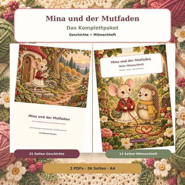 Mina und der Mutfaden – Komplettpaket (2 PDFs)