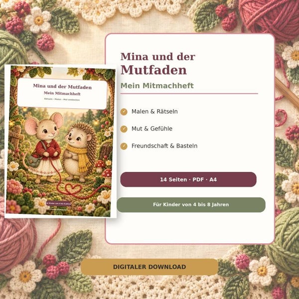 Mina und der Mutfaden – Mein Mitmachheft (PDF)