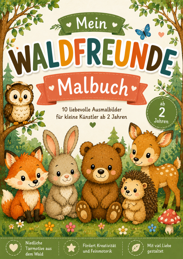 Malbuch Waldfreunde
