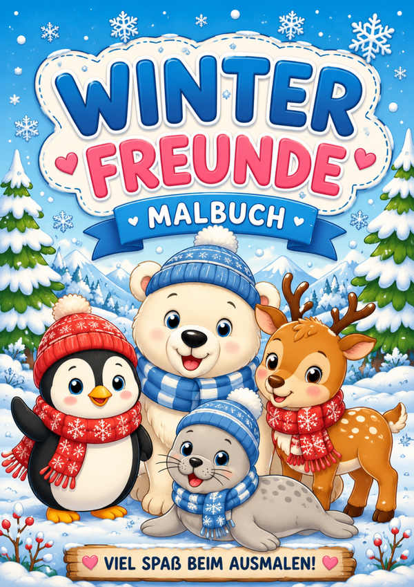 Malbuch Winterfreunde