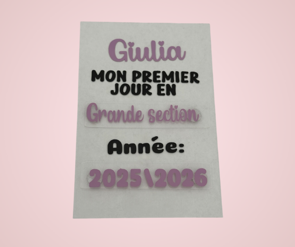 Plaque souvenirs d’écolier