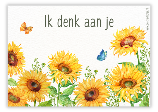 Zelf samenstellen | Kaartje ik denk aan je