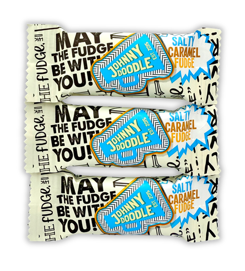 Zelf samenstellen | Johnny Doodle | Caramel fudge | 3 stuks