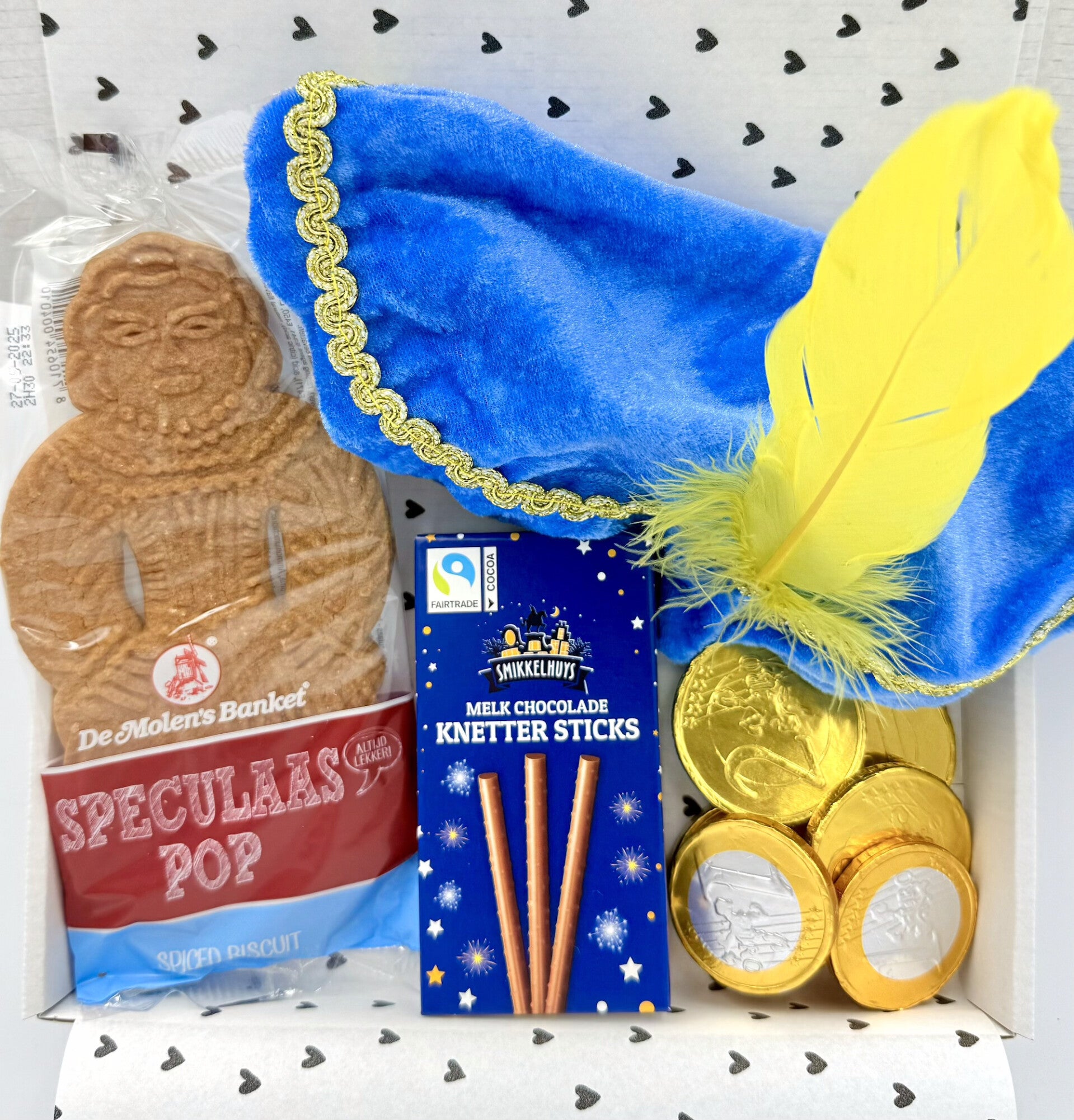 Sinterklaas | Speculaaspop | Knetterchocolade | Chocomunten | Pietenmuts