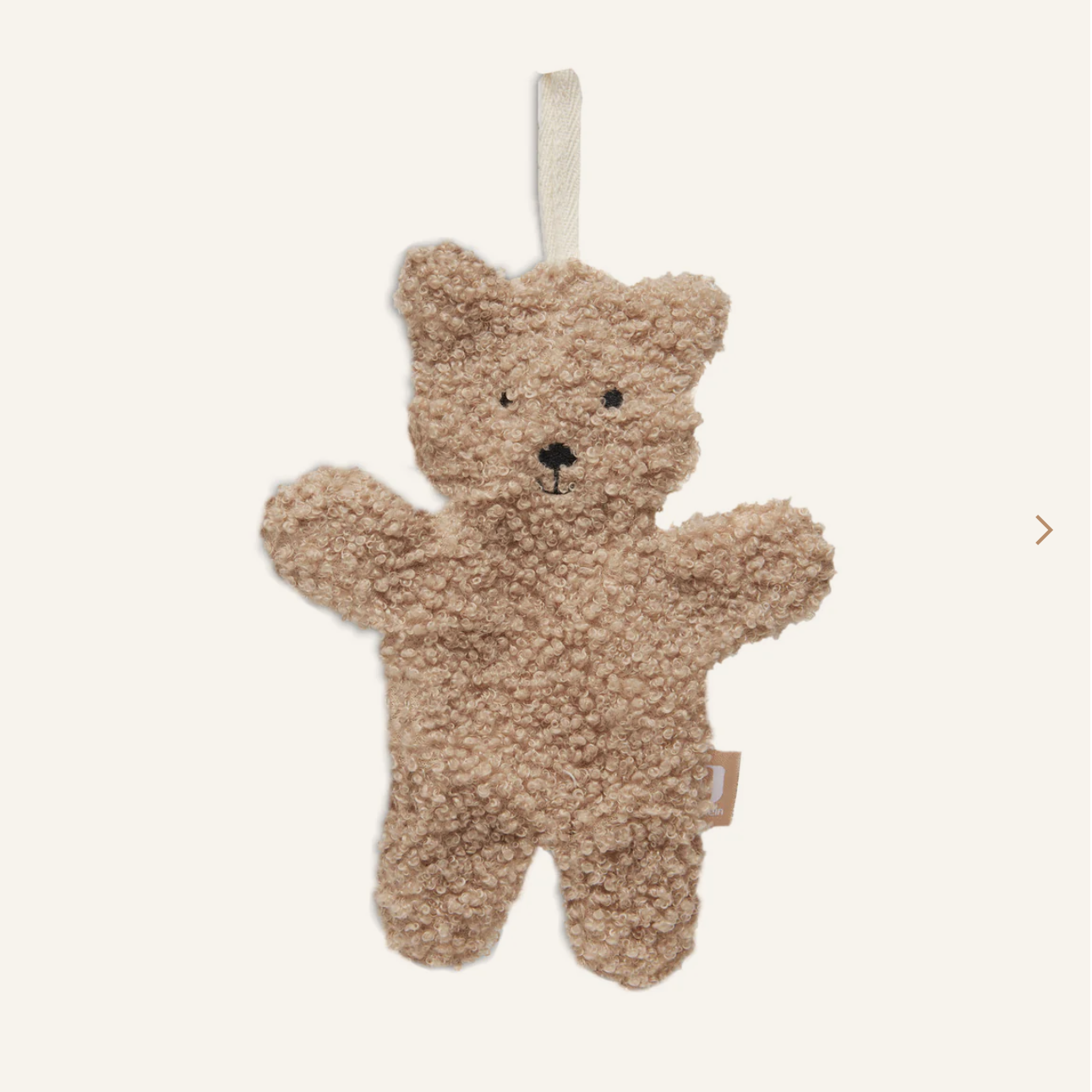 Speendoekje met letter | Geborduurd speendoekje Bruin