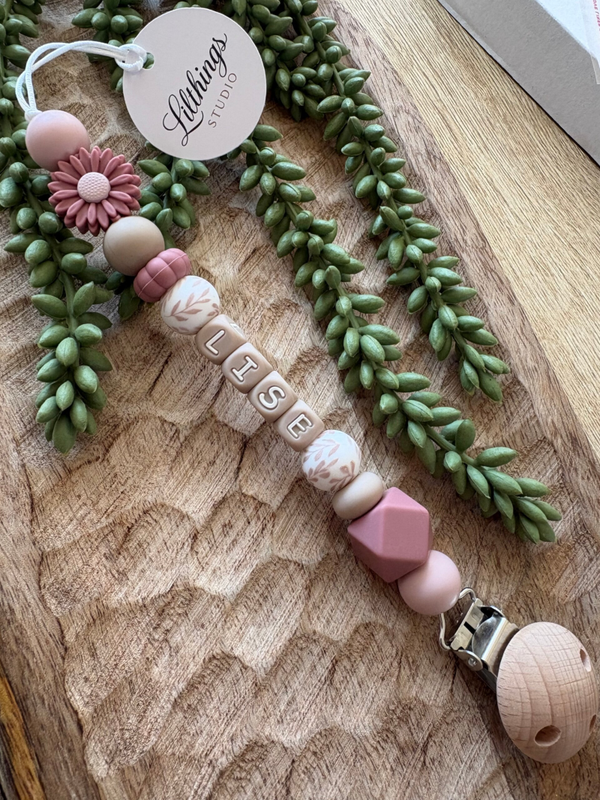 Gepersonaliseerd Speenkoord met naam | Lise