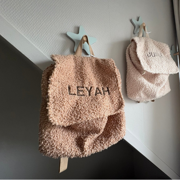 Teddy Rugzak met Naam Jollein |bruin