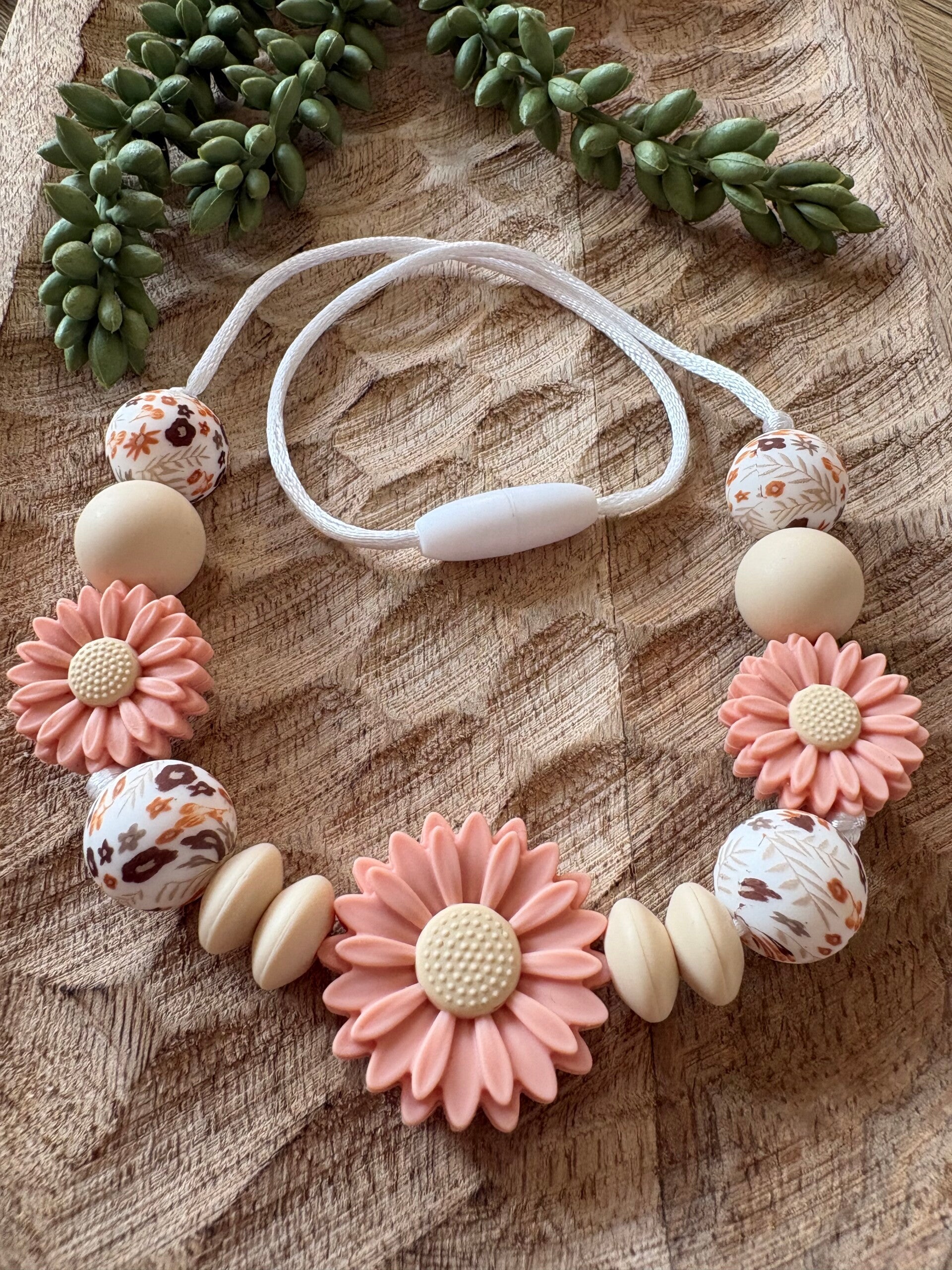 Peuterketting Siliconen – Boho Daisy
