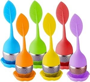 Infuseur de Thé en Silicone feuille pièce et couleur au choix