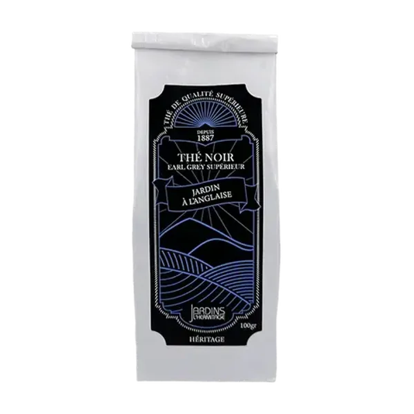 Thé noir Earl grey : Jardin à l'Anglaise 100g