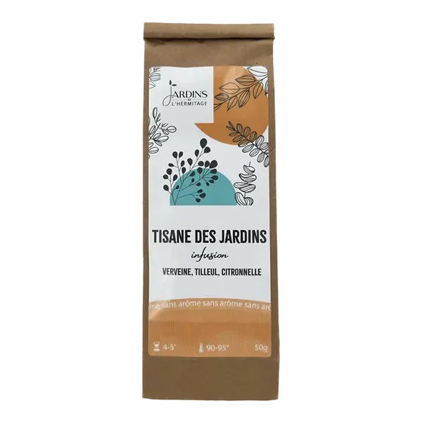 Tisane des jardins : verveine, tilleul et citronnelle 50g
