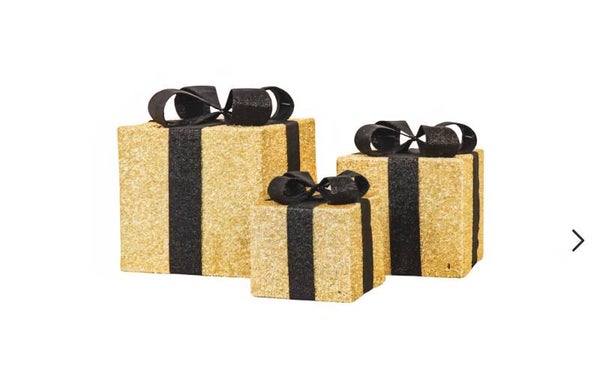 Cadeau set goud/zwart