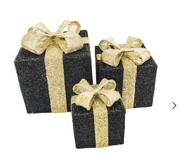 Cadeau set zwart/goud