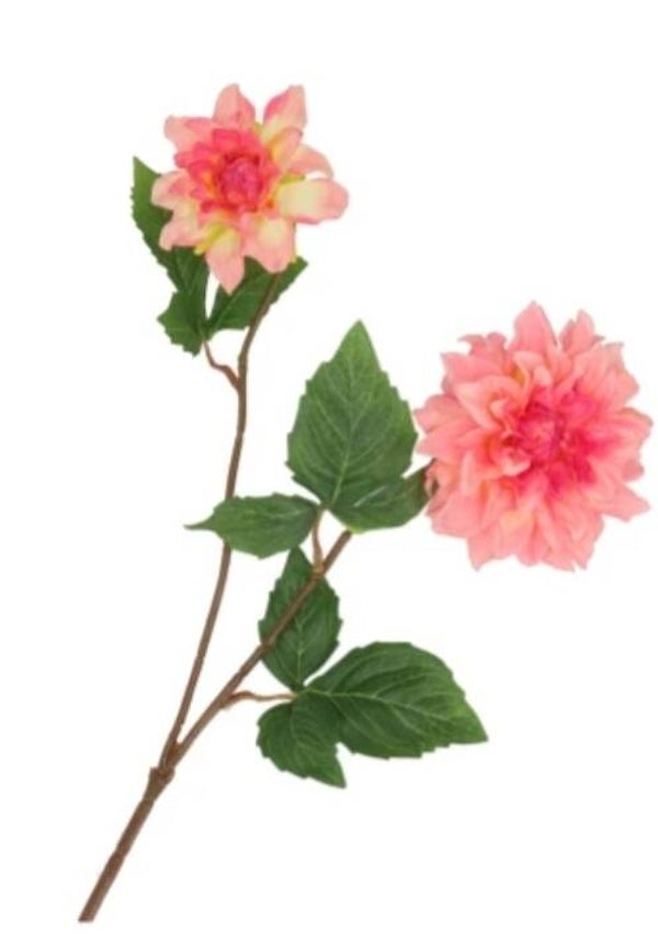 Silk dahlia pink/peach