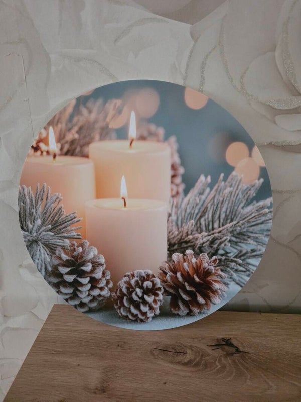 Muurschilderij dennenappel