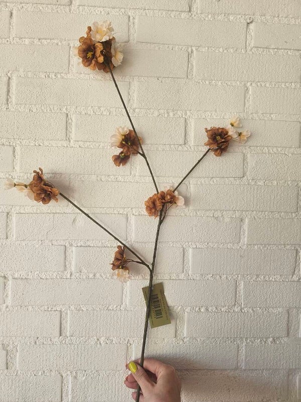 Bruin/beige bloessem