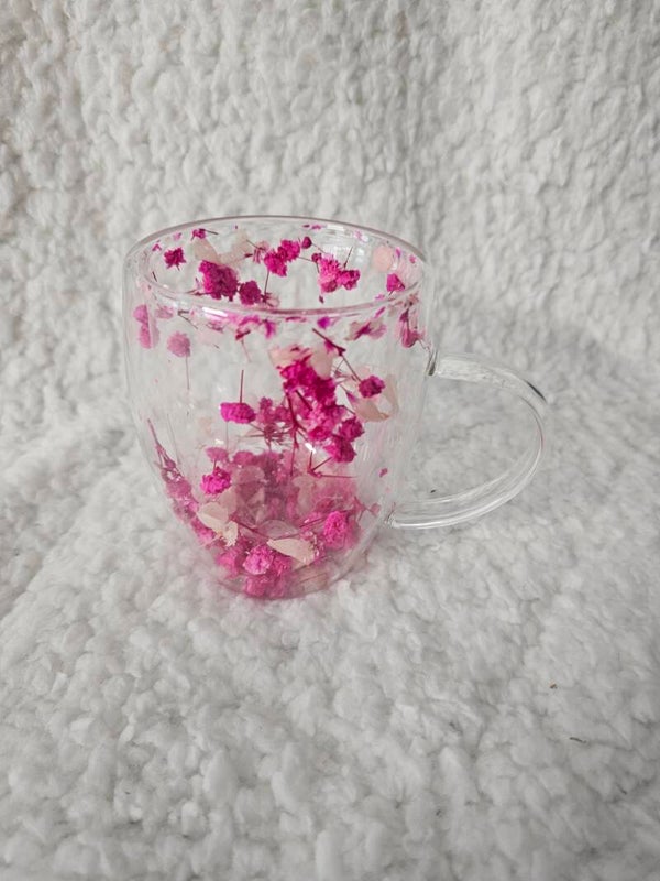 Koffie kop gipskruit fuchsia