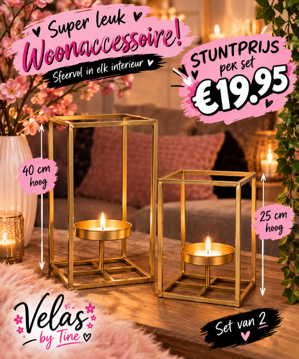 Windlicht set