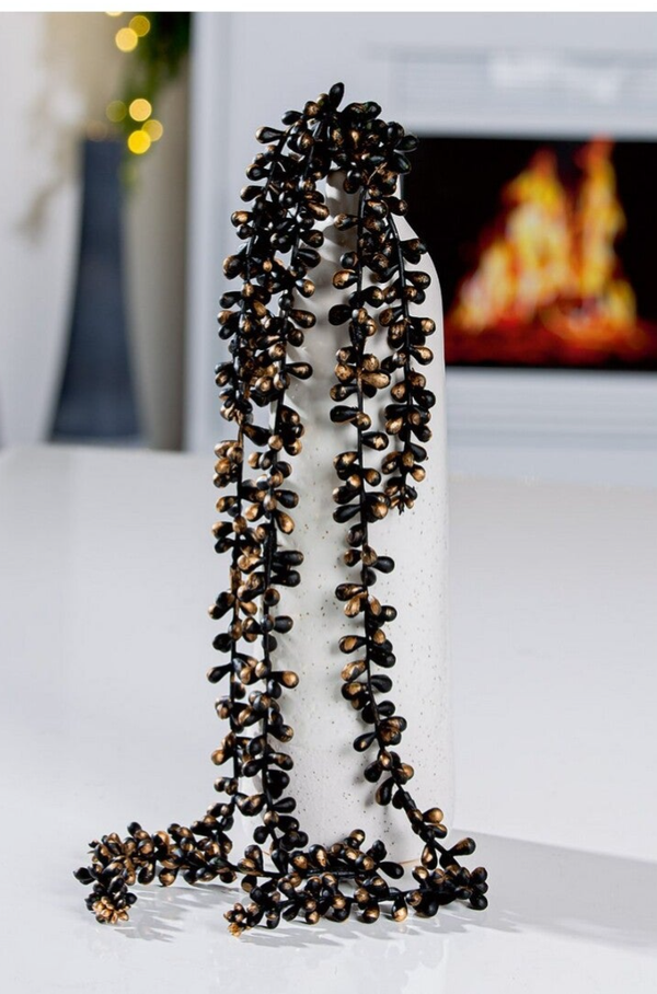 erwtplant zwart/goud