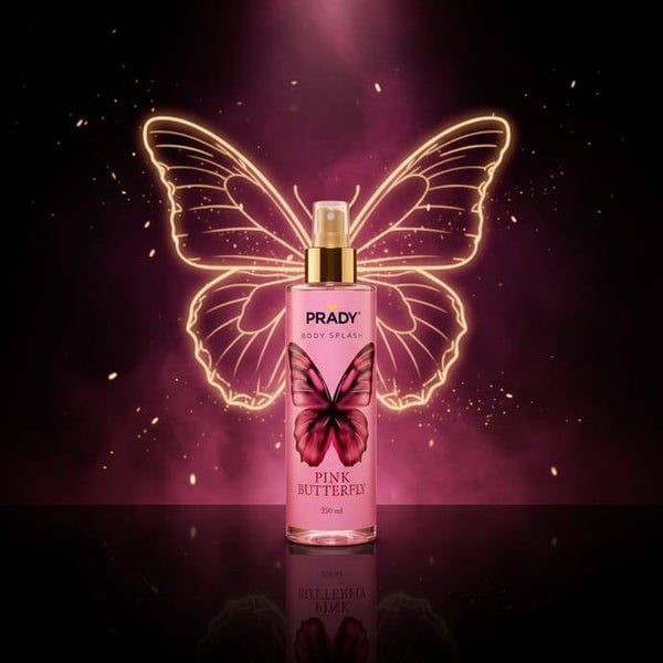 pink butterfly  bodymist