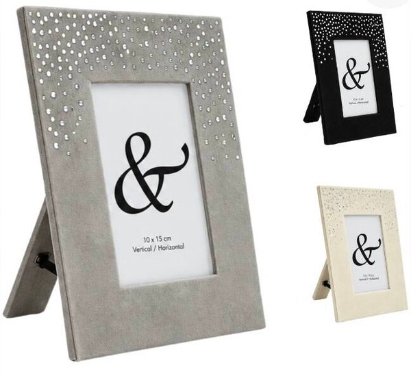 Foto lijst velvet/glitter