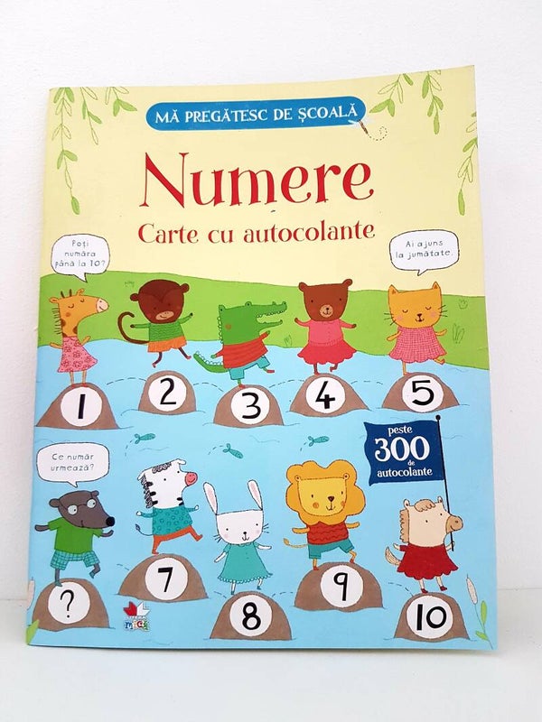 Mă pregătesc de şcoală. Numere. Carte cu autocolante