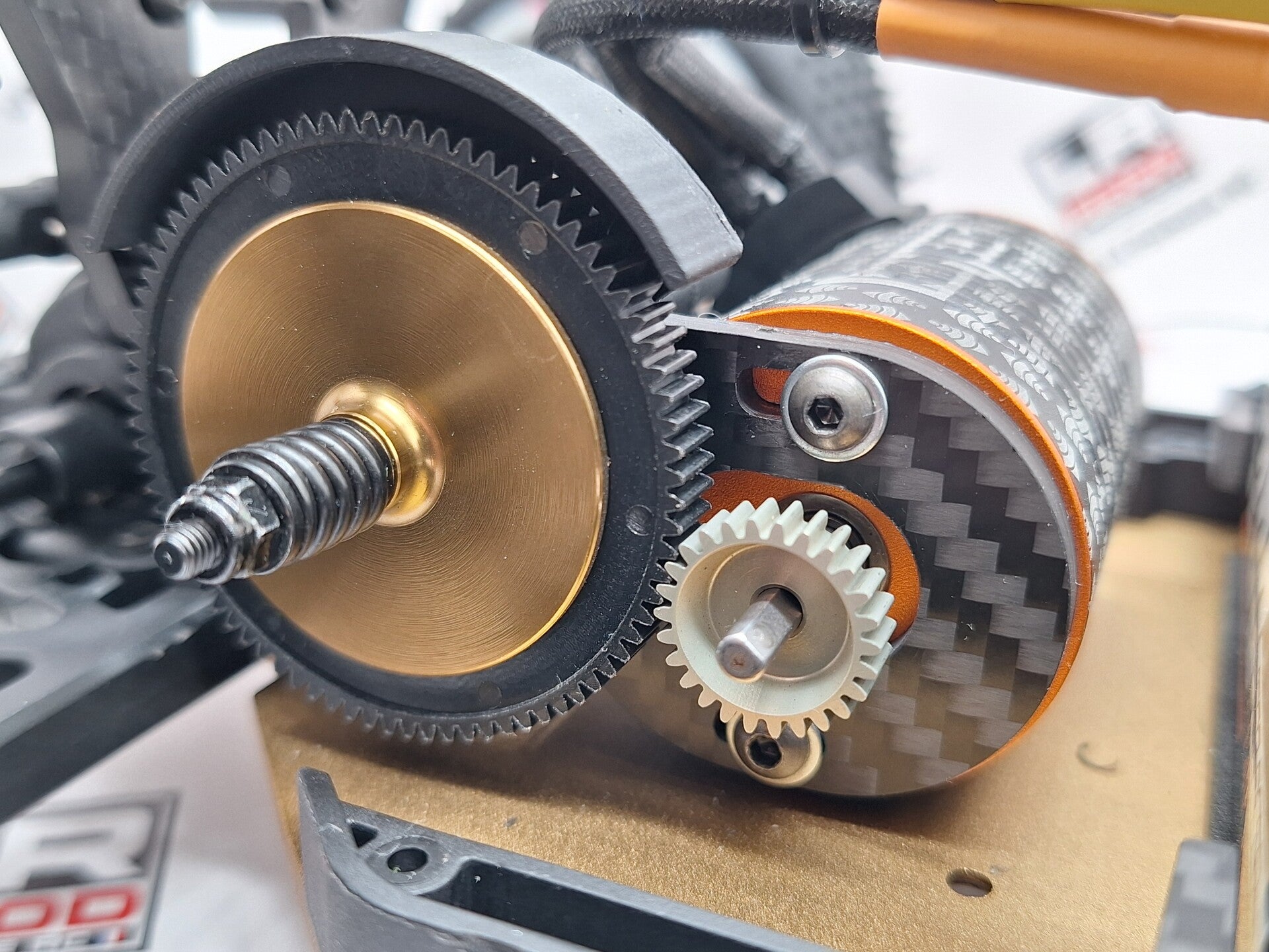 Plaque moteur  carbone 3mm X Mid