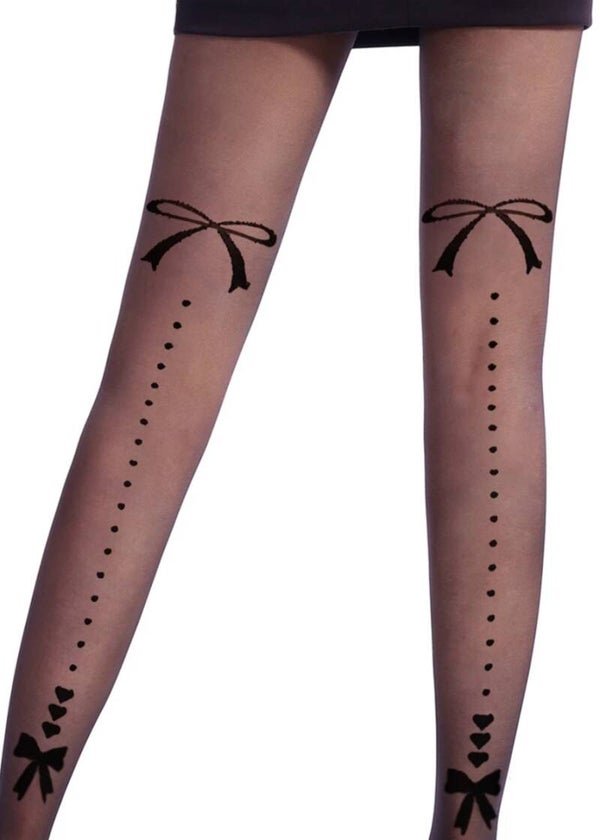 Collant coeur / noeud