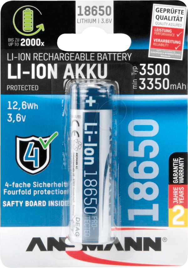 Ansmann LI-ION Akku 18650