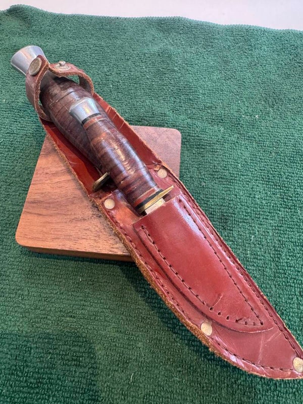 Piggy back sheath knive set 1950s