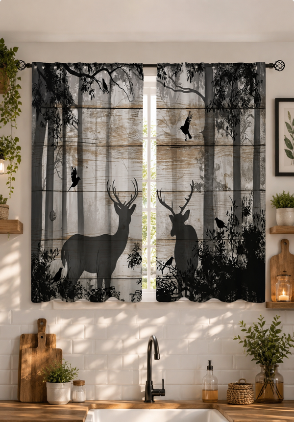 Vorhänge Wald Idylle