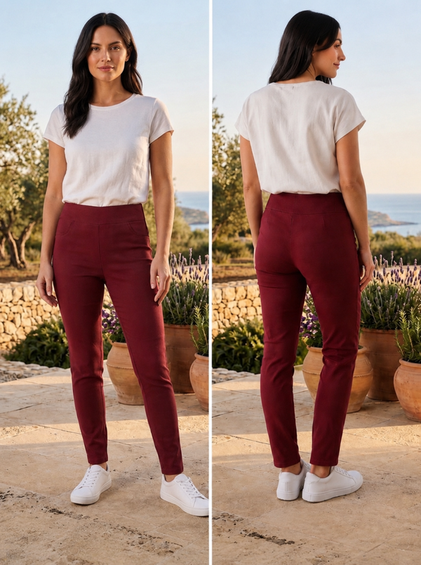 Damen leichte Stoff Hose