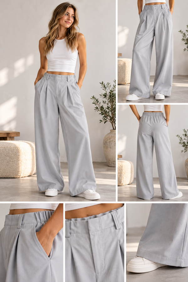 Halara Wide Leg Hose in Boho Stil