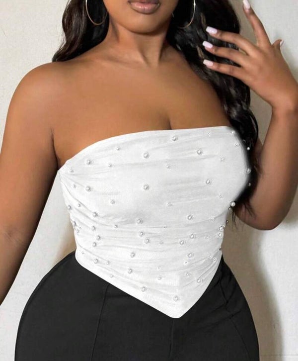 Bandeau Perlen Top