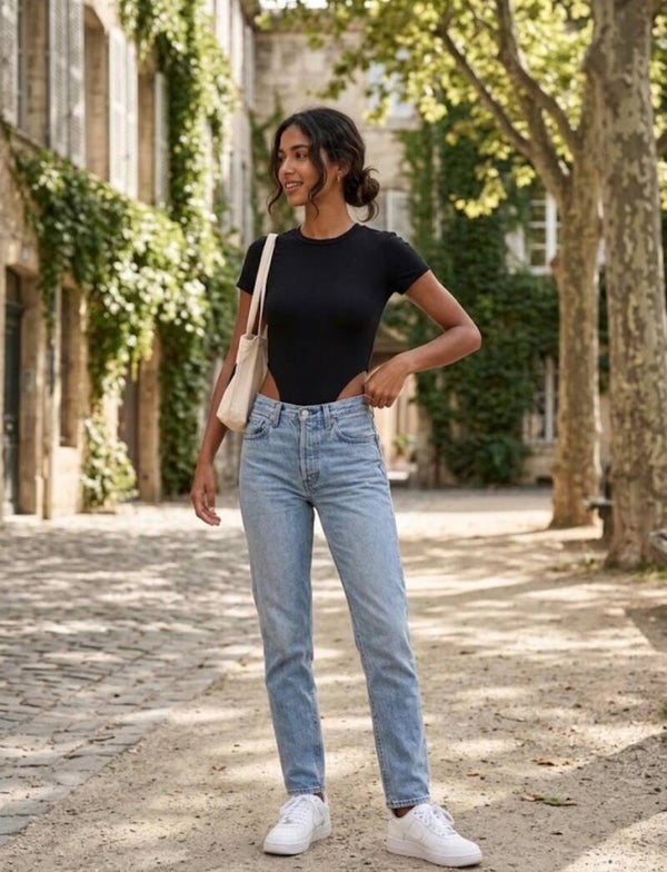 Eleganter Basic Body in Schwarz – Must-have für deinen Kleiderschrank