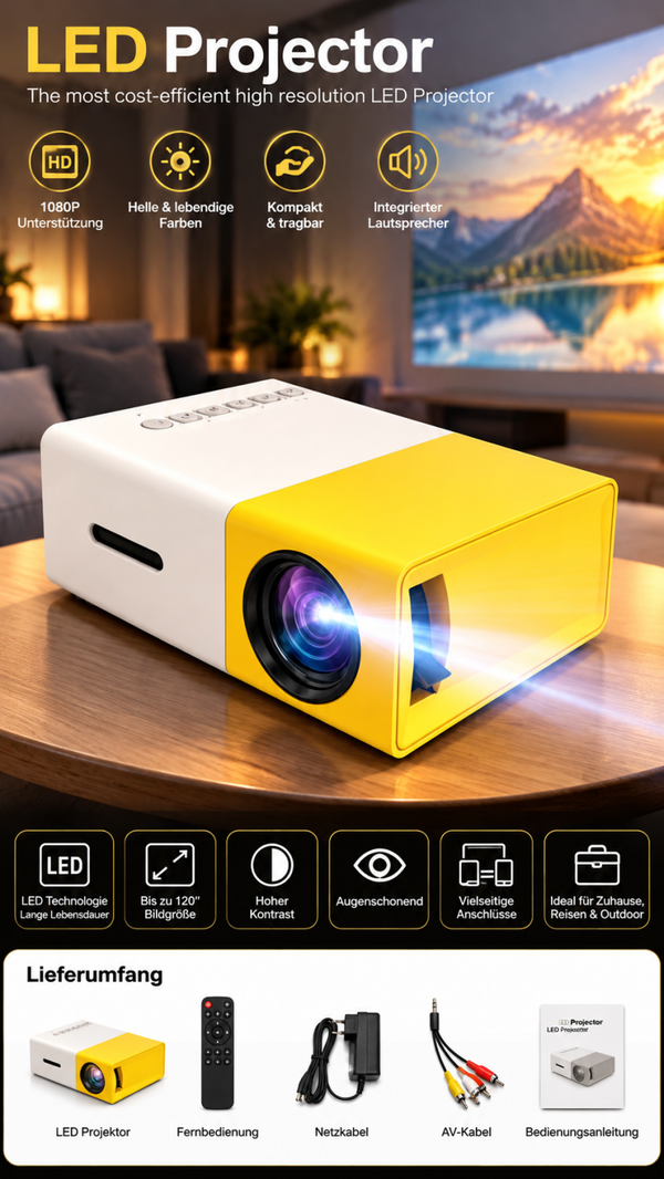 Mini LED Projektor