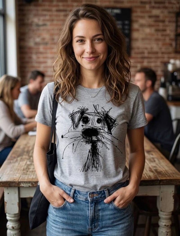 Damen Skizzen Shirt