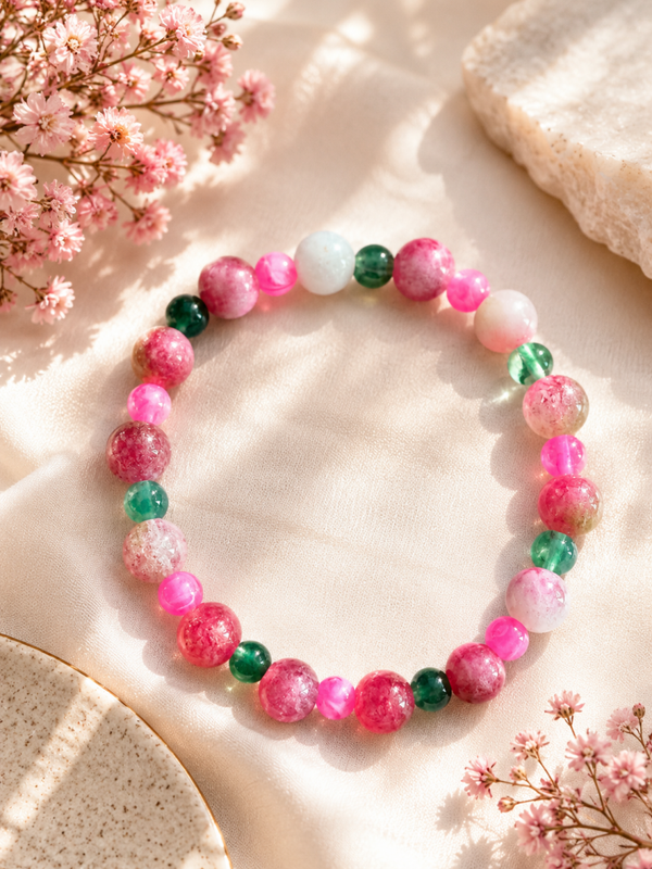 Perlenarmband „Watermelon Dream