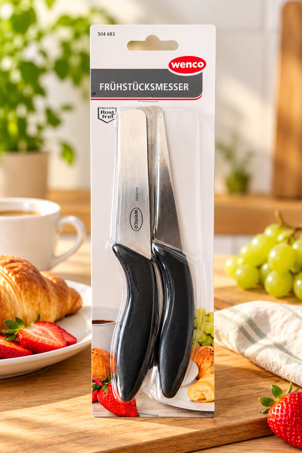 Frühstücksmesser 2er-Set (Rostfrei)