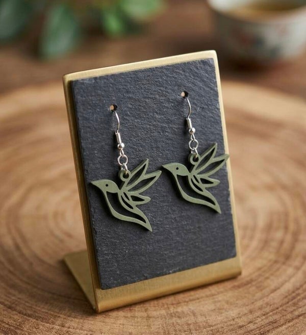 Kolibri 3D Ohrschmuck HandMade