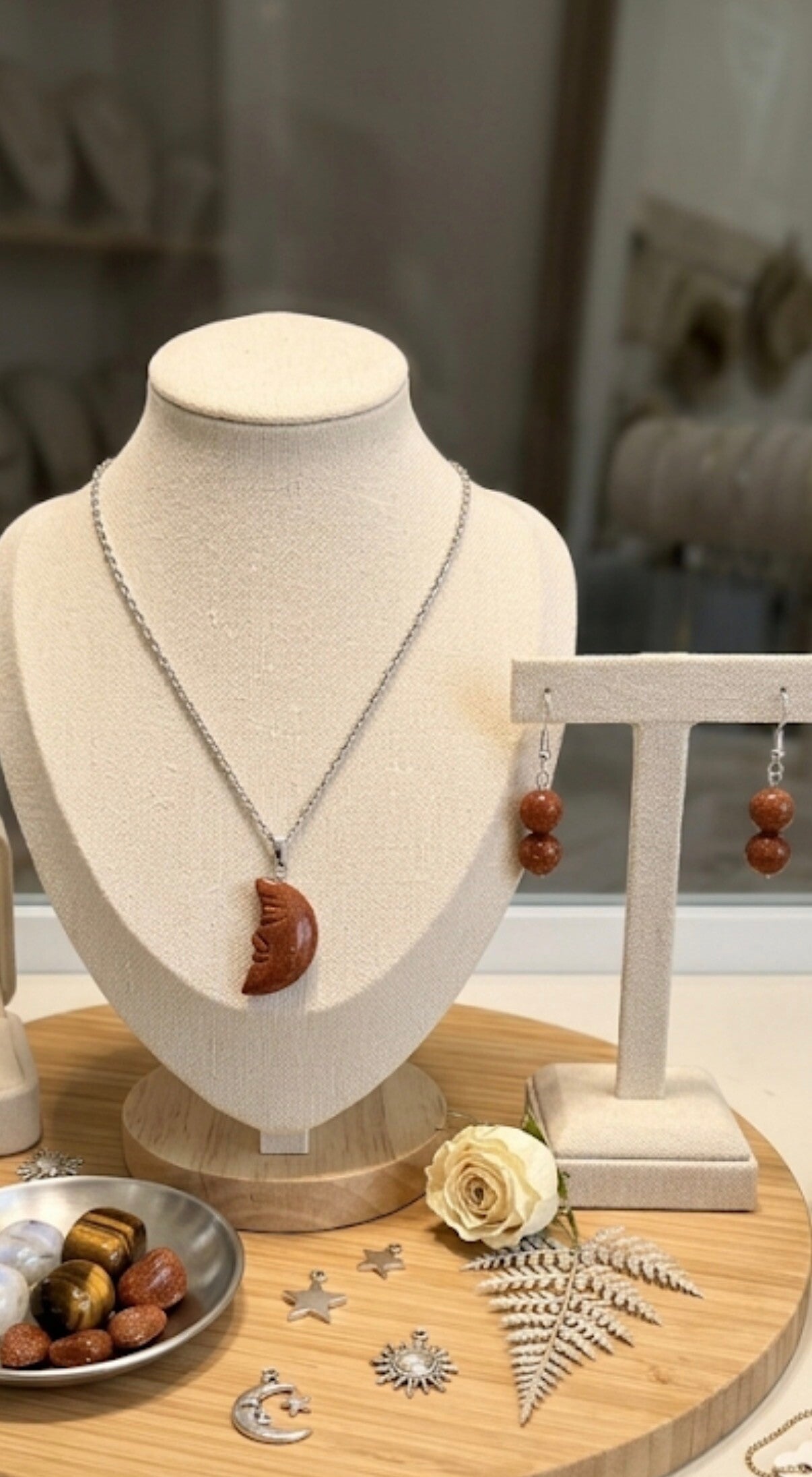 Schmuck Set  GOLDSTONE SCHIMMER