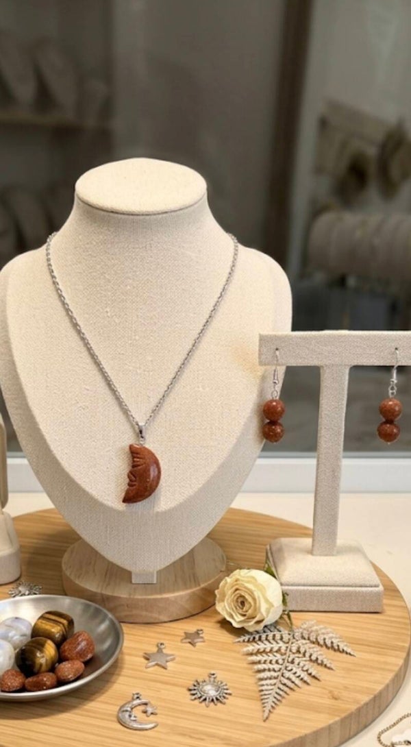 Schmuck Set  GOLDSTONE SCHIMMER