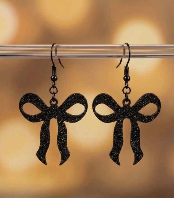 Black Velvet Bows Ohrschmuck