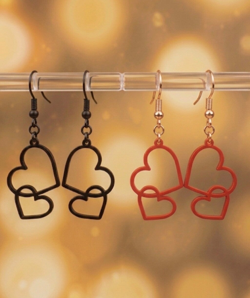Double Heart Ohrschmuck