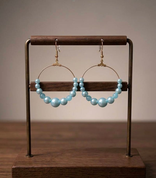 Perlen Creolen Ohrschmuck