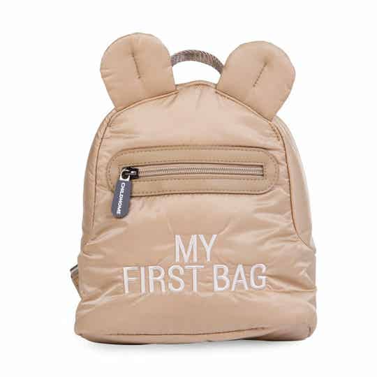 MY FIRST BAG BEIGE GEWATTEERD
