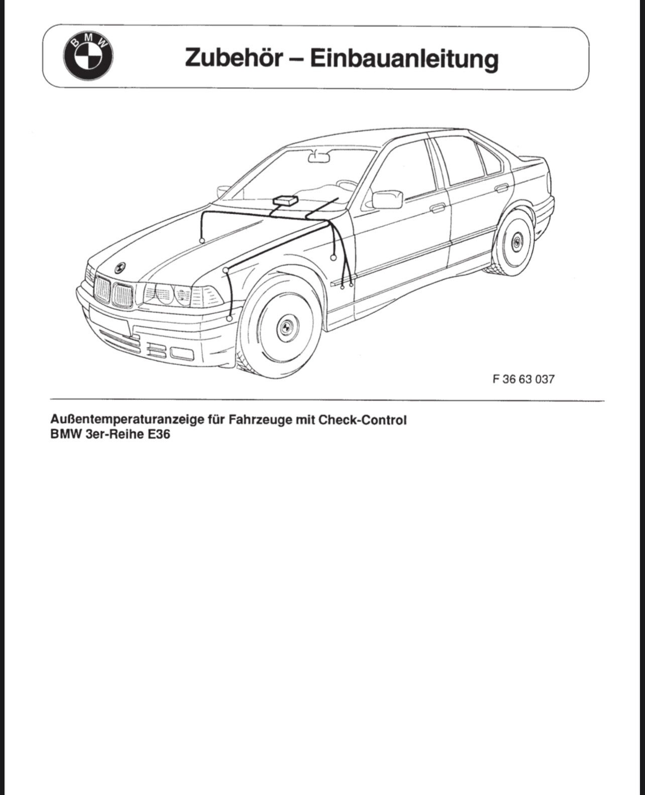 VA Motorsport BC Analog zu Groß Einbauanleitung
