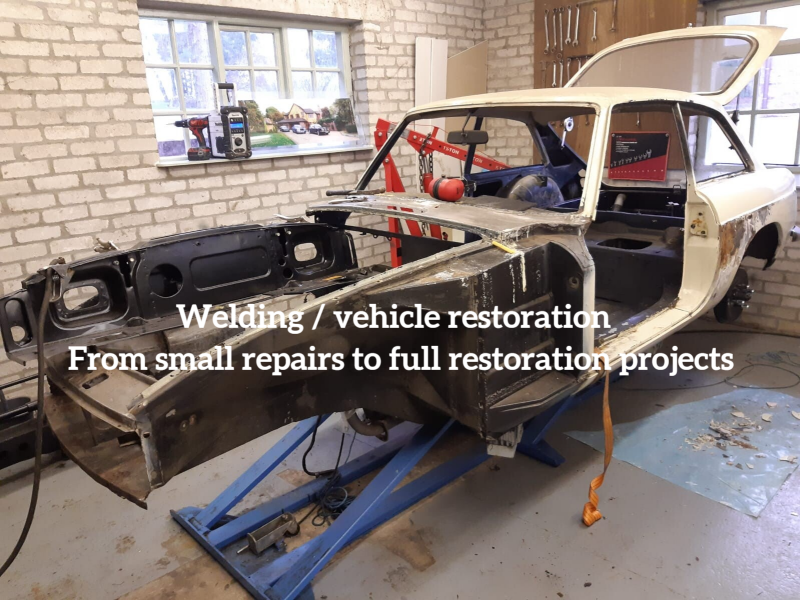 welding vehicle restoration in Adlington, Poynton, Macclesfield